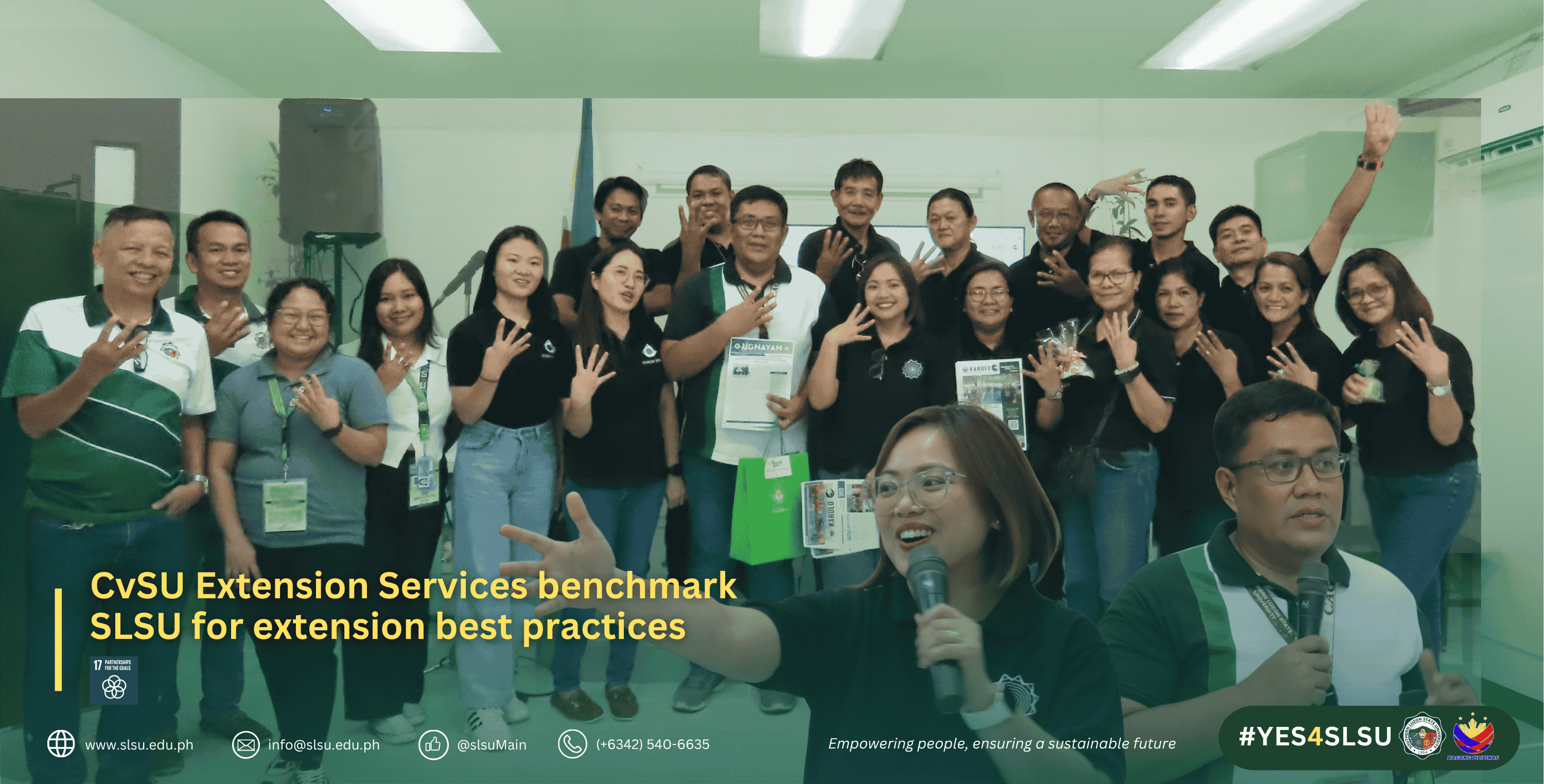 CvSU Extension Services benchmarked SLSU for extension best practices ...