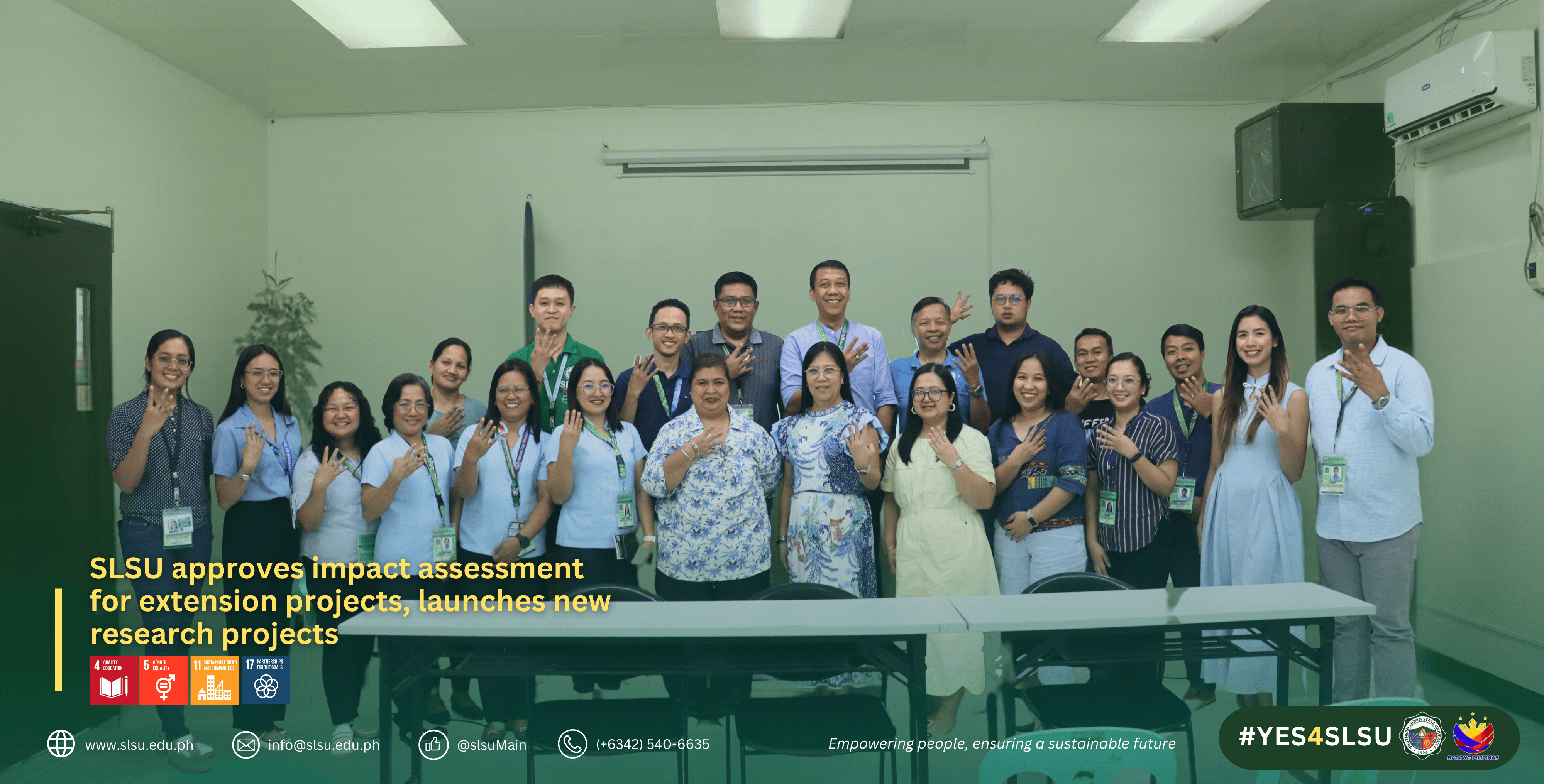 SLSU approves impact assessment for extension projects, launches new ...