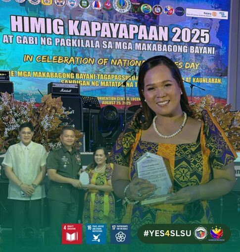 Guro ng SLSU, kinilala ng SOLCOM bilang Makabagong Bayani ng Edukasyon