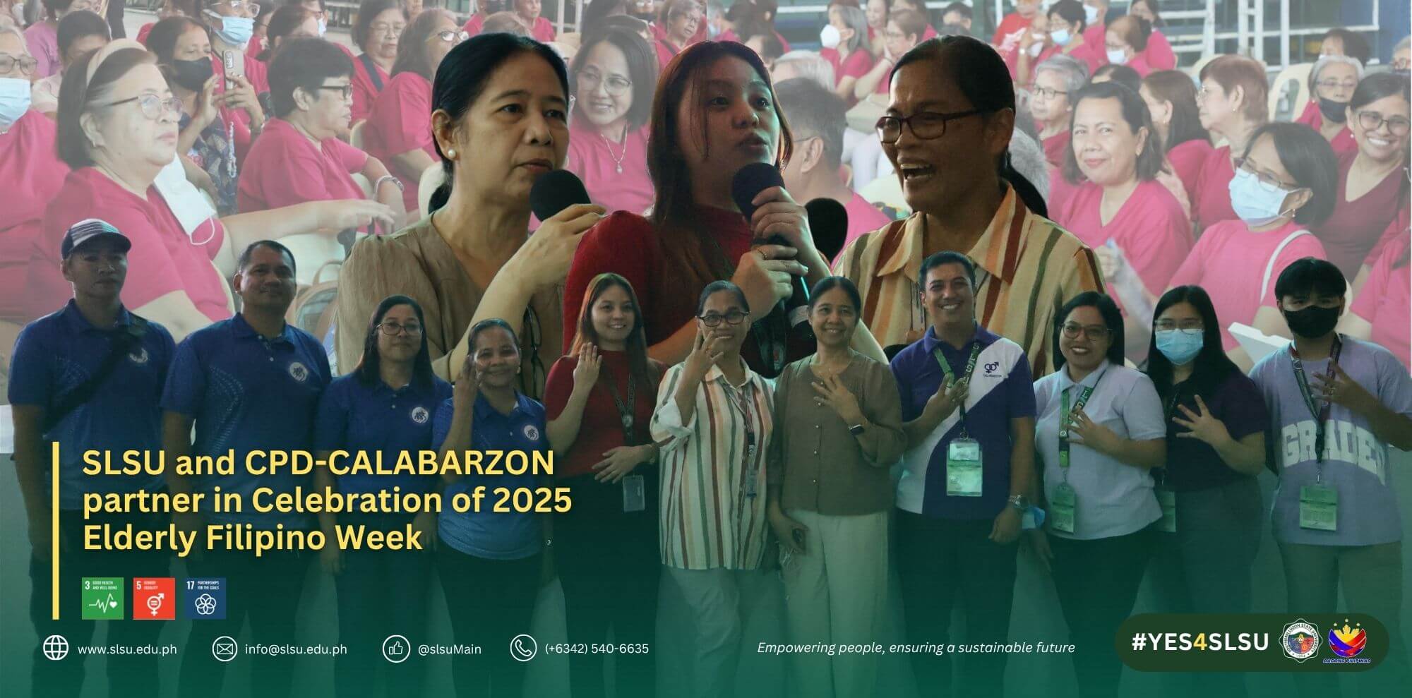 SLSU and CPD-CALABARZON partner for 2025 Elderly Filipino Week