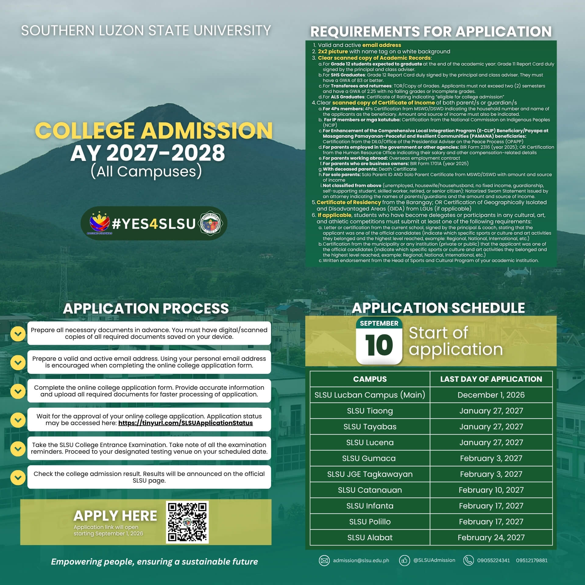 College Application 2027-2028 application