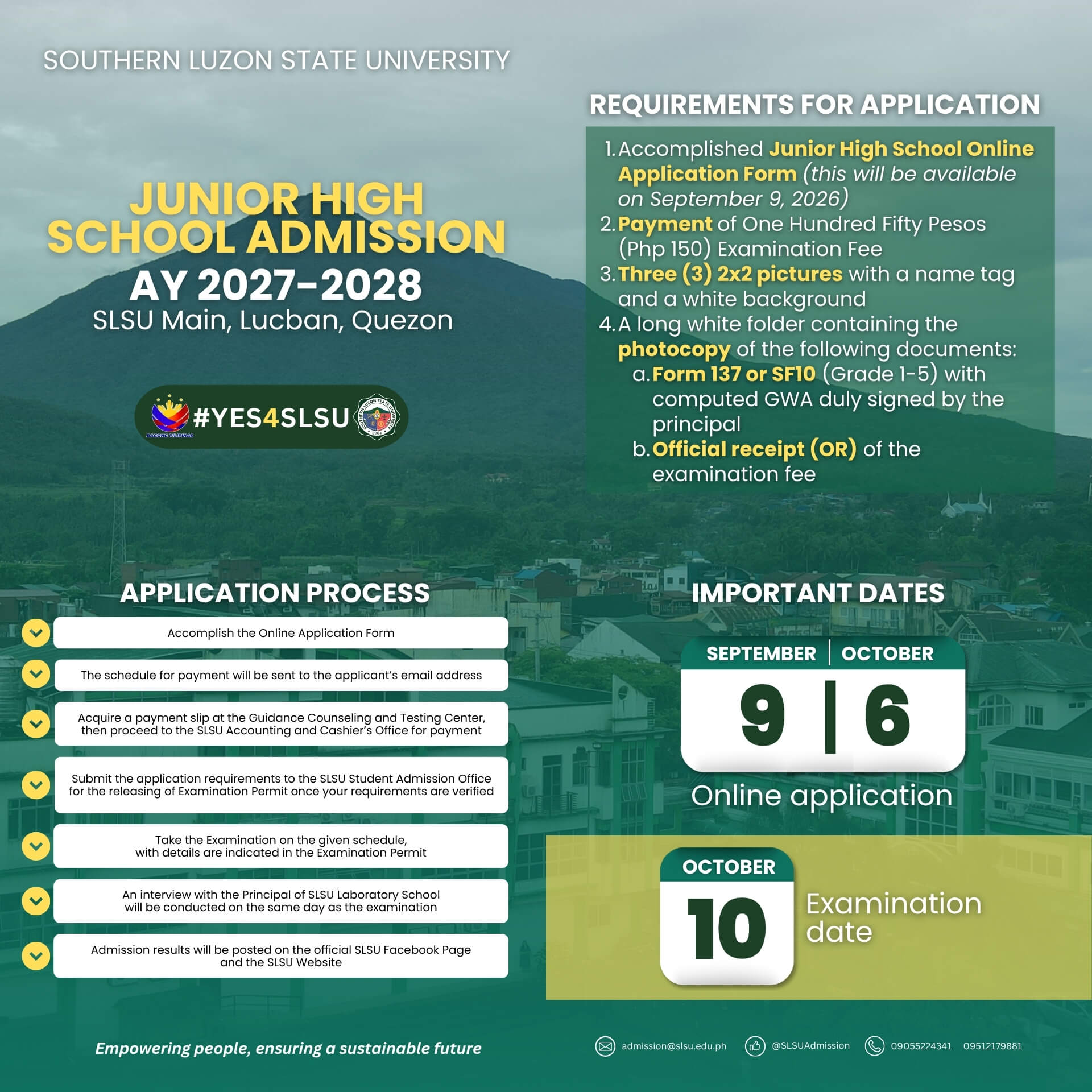 JHS 2027-2028 application