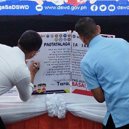 SLSU, DSWD, Quezon Province MOA Signing for a Tutoring Program