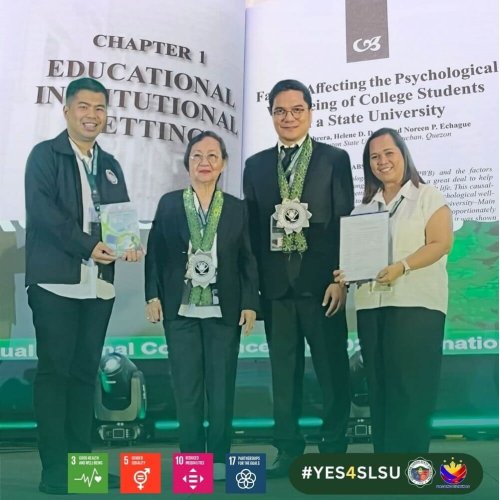 SLSU Researchers make notable contributions to mental health book compendium